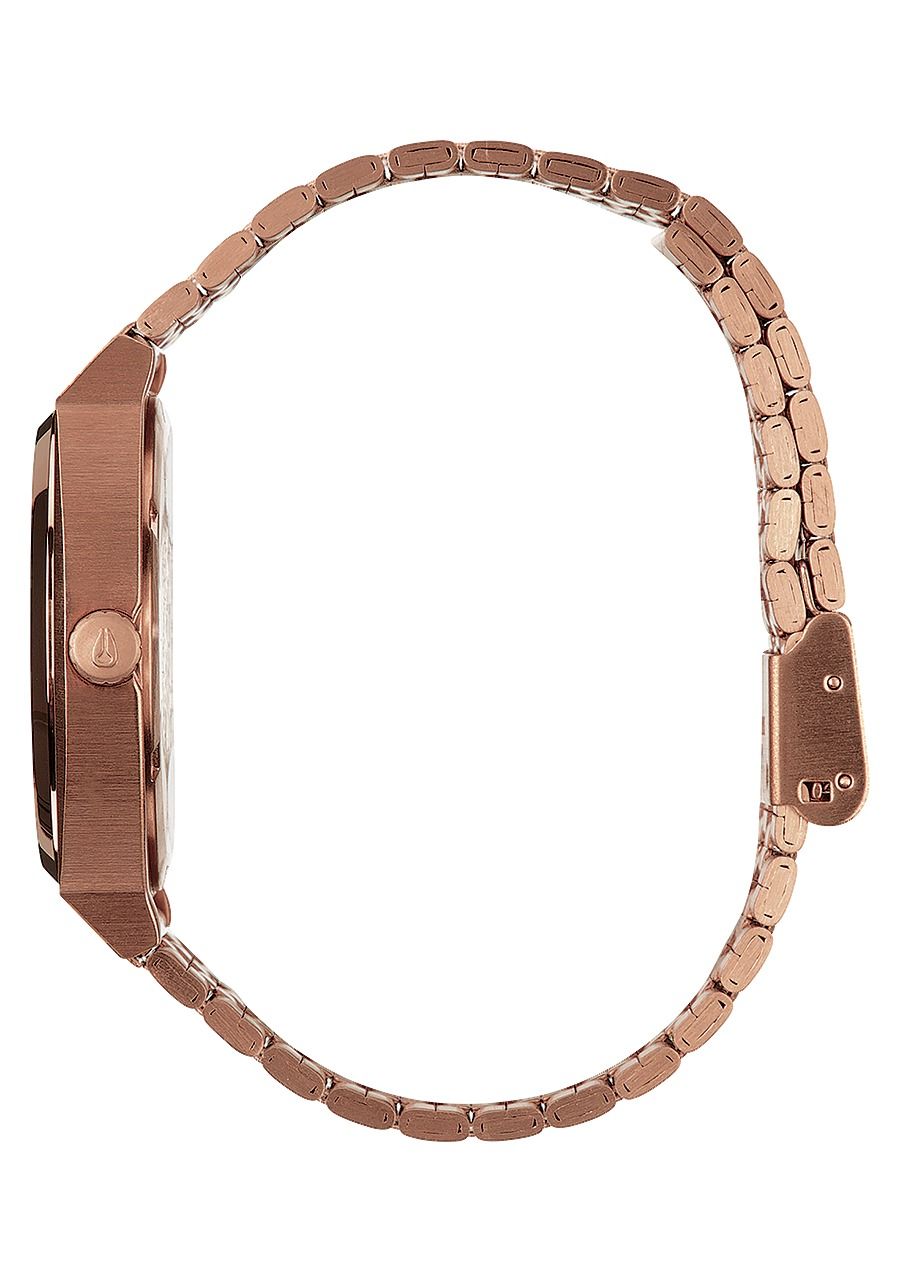 Nixon small time outlet teller rose gold