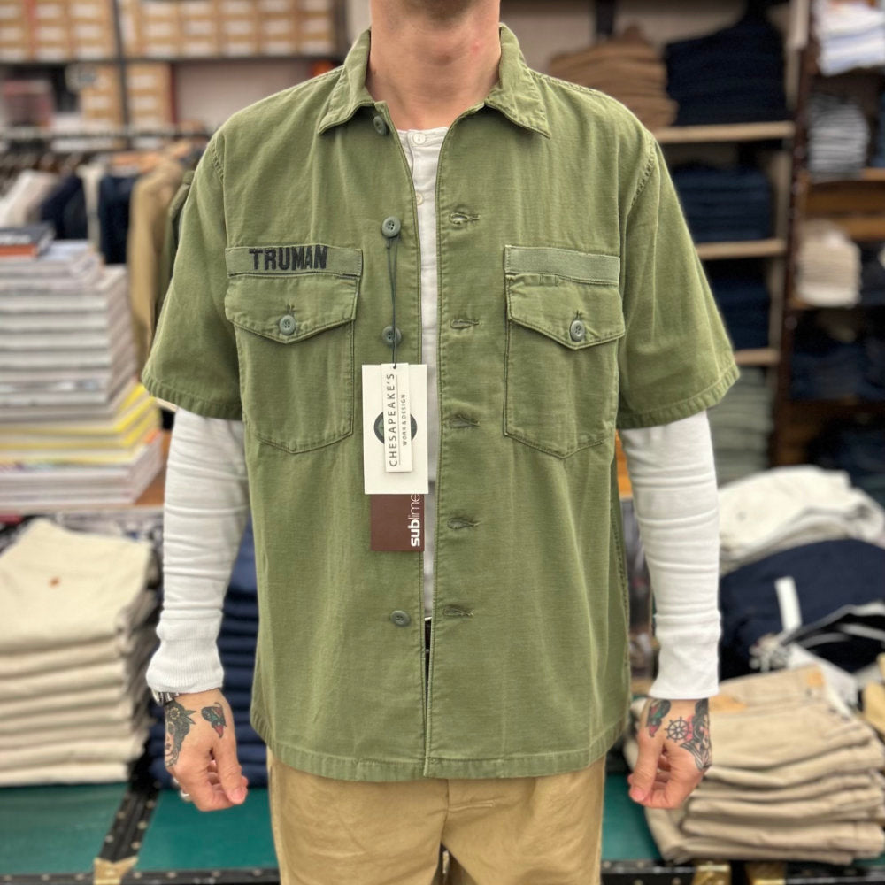 chesapeakes sbury souvenir shirt military green