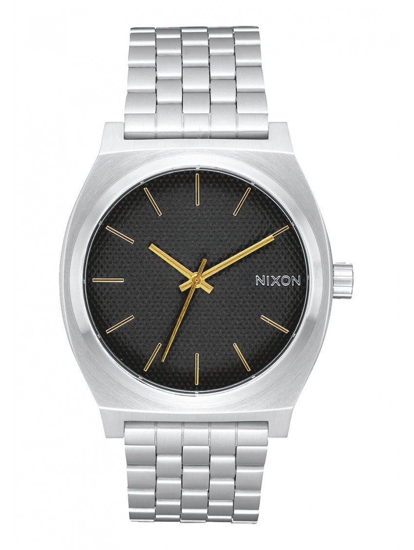 Nixon time shop teller silver gold