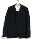 hansen charlie easy three button blazer black pin