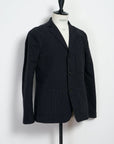 hansen charlie easy three button blazer black pin