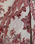 fleurs de bagne the hawaian shirt temple red