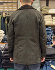 barbour ashby waxed jacket olive