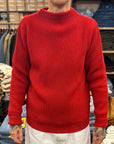 andersen andersen navy crewneck red