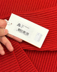 andersen andersen navy crewneck red