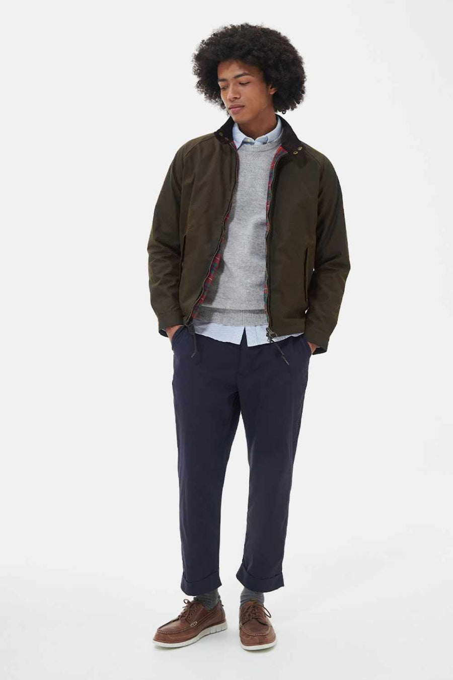 baracuta x barbour brown wax jacket olive (LAST SIZE MEDIUM) – www ...