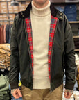 baracuta x barbour porton wax jacket olive