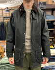 barbour beaufort wax jacket sage