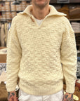 captain santors sailor sweater ecru