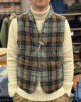 captain santors wool vest 7701 cp355 check