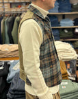 captain santors wool vest 7701 cp355 check