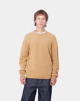 carhartt wip alten sweater peanut