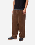 carhartt wip evan pant corduroy chocolate rinsed