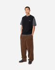 carhartt wip evan pant corduroy chocolate rinsed