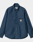 carhartt wip hayworth shirt jacket naval rinsed