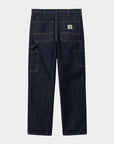 carhartt wip single knee pant blue rinsed