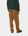 carhartt wip single knee pant deep h brown aged canvas