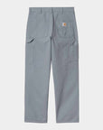 carhartt wip single knee pant dove grey rinsed