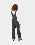 carhartt wip women orlean bib overall straight hickory stripe blue white (LAST SIZE SMALL)