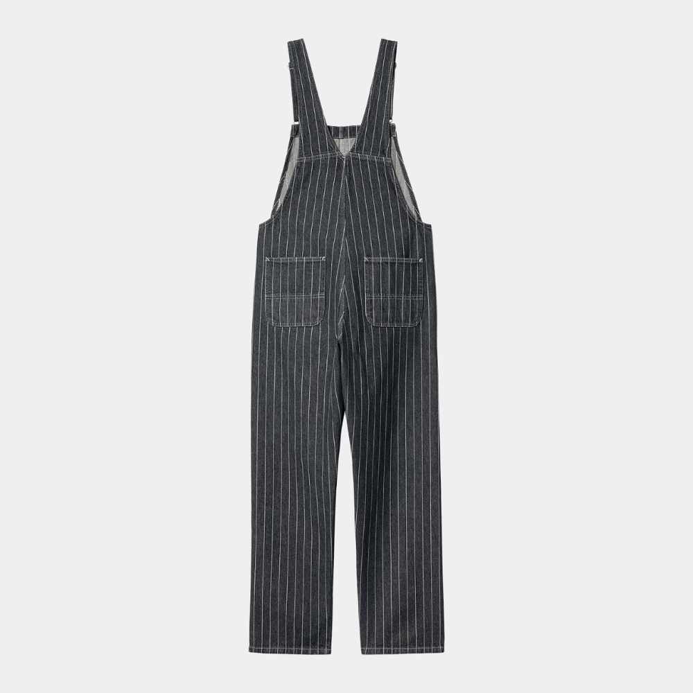 carhartt wip women orlean bib overall straight hickory stripe blue white (LAST SIZE SMALL)