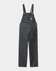 carhartt wip women orlean bib overall straight hickory stripe blue white (LAST SIZE SMALL)