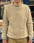 casa isaac rollneck oversize pullover beige (LAST SIZE LARGE)