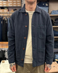 chesapeakes work jacket linen st malo navy blue