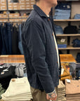 chesapeakes work jacket linen st malo navy blue