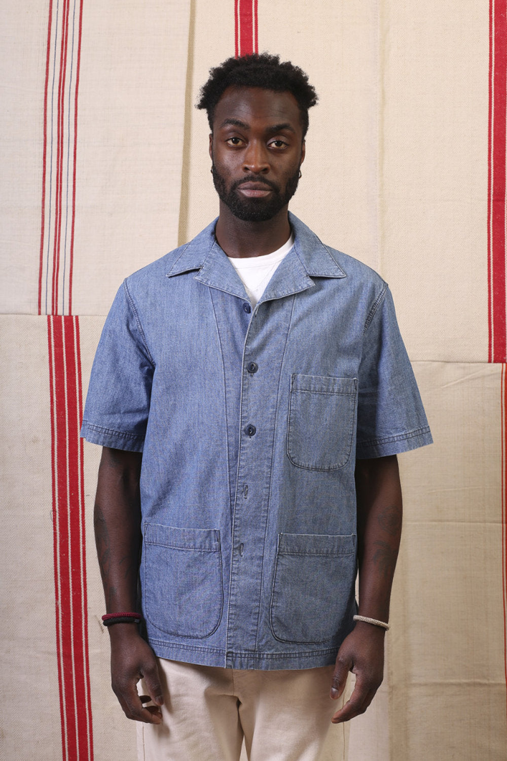 east harbour surplus albuquerque 315 shirt chambray blue