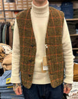 east harbour surplus bristol 623 reversible vest tweed green