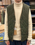 east harbour surplus bristol 623 reversible vest tweed green