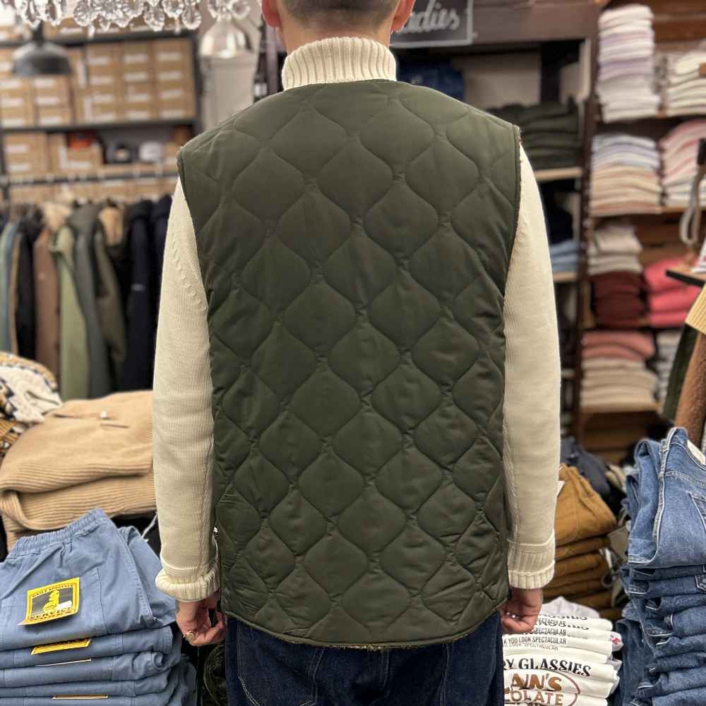 east harbour surplus bristol 623 reversible vest tweed green