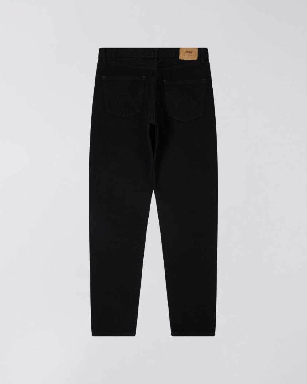 edwin regular tapered jeans black unwashed