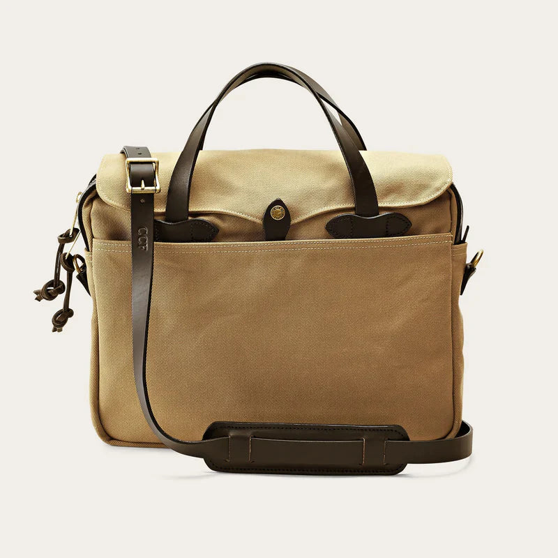 filson rugged twill original briefcase tan