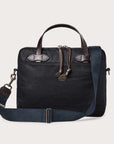 filson tin cloth compact briefcase navy