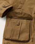 filson tin cloth field jacket dark tan