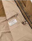 filson tin cloth field jacket dark tan