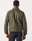 filson tin cloth short lined cruiser jacket military green