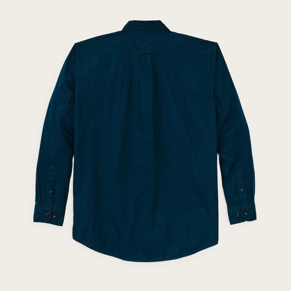 filson washed feather cloth shirt blue mussel (LAST SIZE XLARGE)