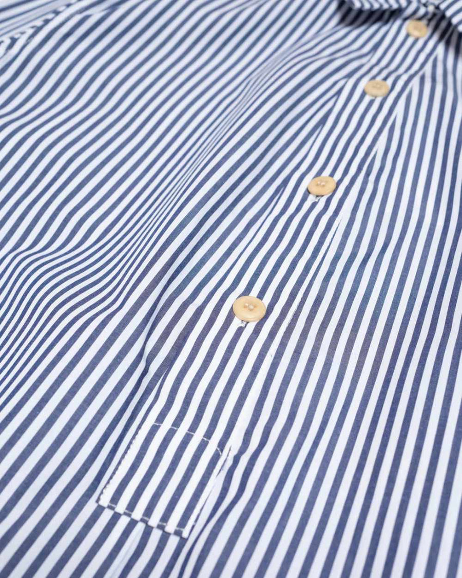girls of dust chemise dress poplin stripes dark blue white