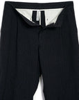 hansen sune pleated wide cut trousers black pin