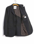 hansen lukas blazer jacket grey pin