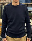 manifattura ceccarelli crew neck sweater M600 navy