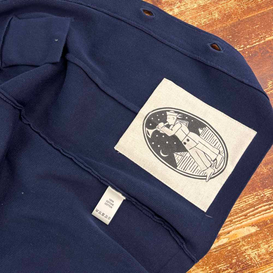 max rohr max 3/e 18oz cotton jacket blue (LAST SIZE L)