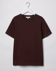 merz b schwanen 215 mens loopwheeled t-shirt 245g classic fit coffee