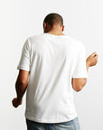 merz b schwanen 215 mens loopwheeled t-shirt 245g classic fit white