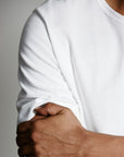 merz b schwanen 215 mens loopwheeled t-shirt 245g classic fit white