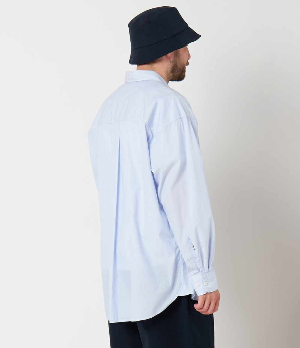 merz b schwanen oversize shirt04 white denim blue