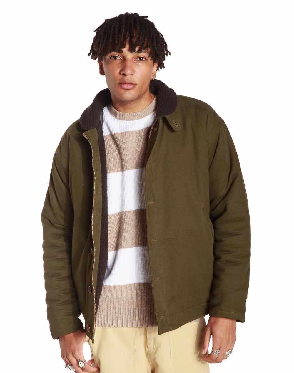 olow mermoz jacket khaki (LAST SIZE LARGE)