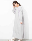 ordinary fits puff dress grey check